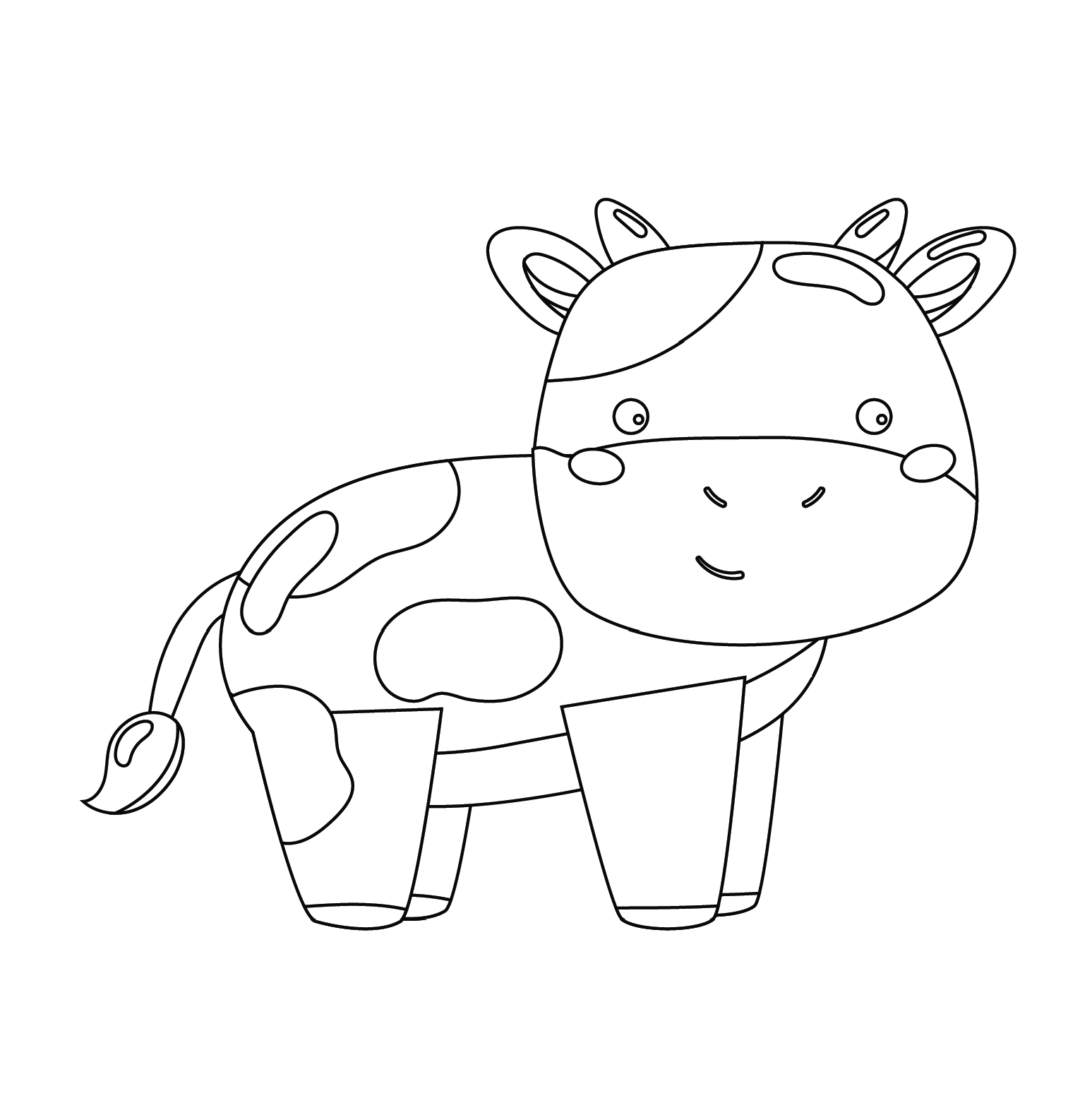 Free Cow Coloring Pages for Kids - Ashley Yeo