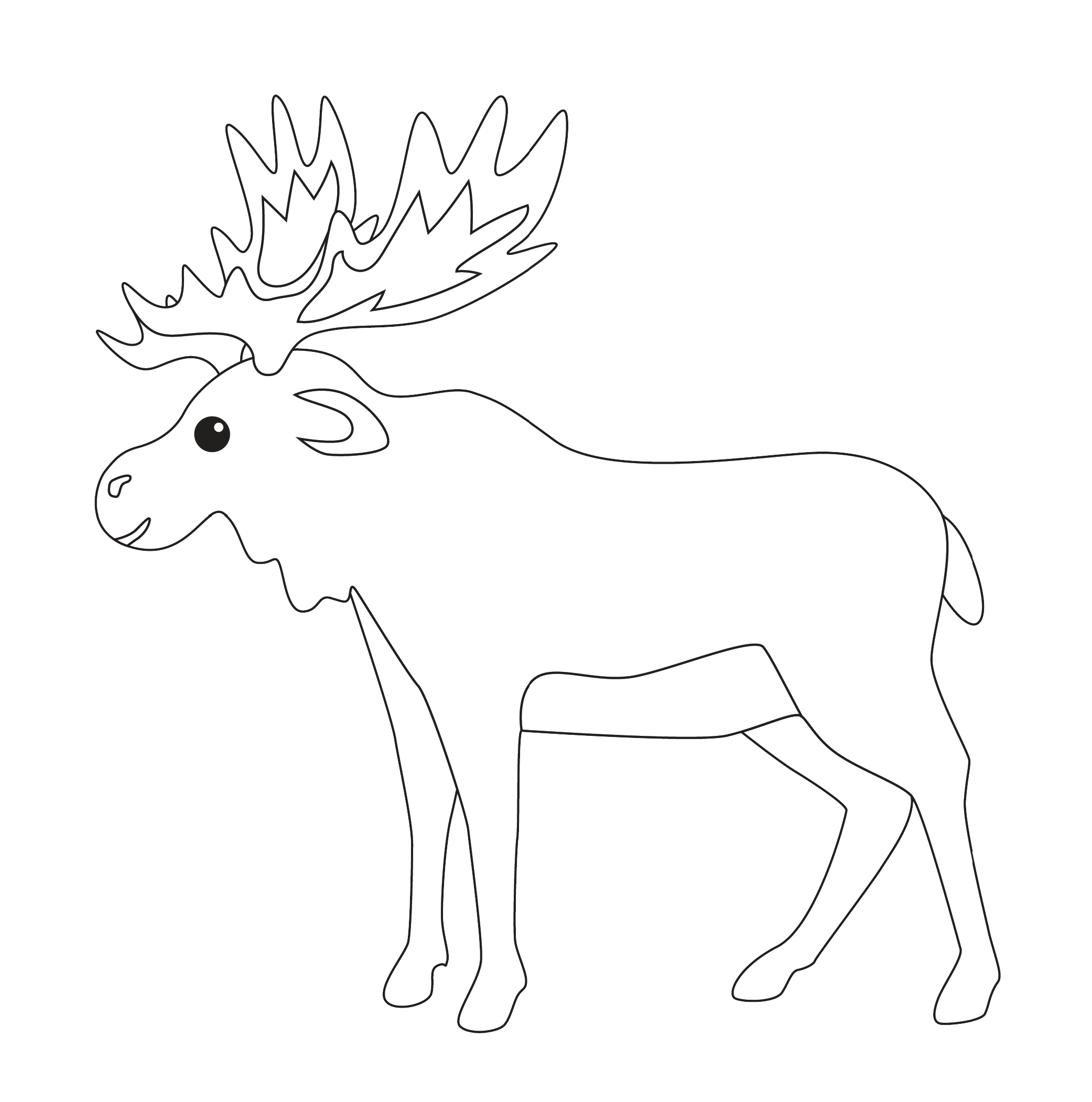 moose coloring pages