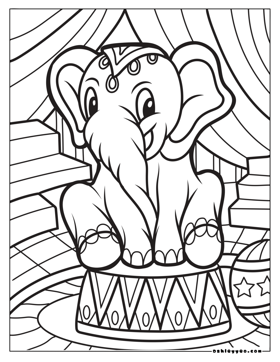 Free Circus Coloring Pages for - Circuscoloringpages8 1187x1536
