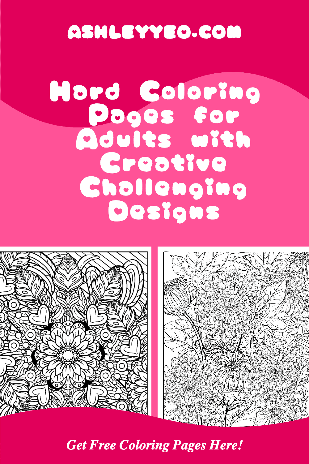 Hard Coloring Pages for Adults with Creative Challenging Designs