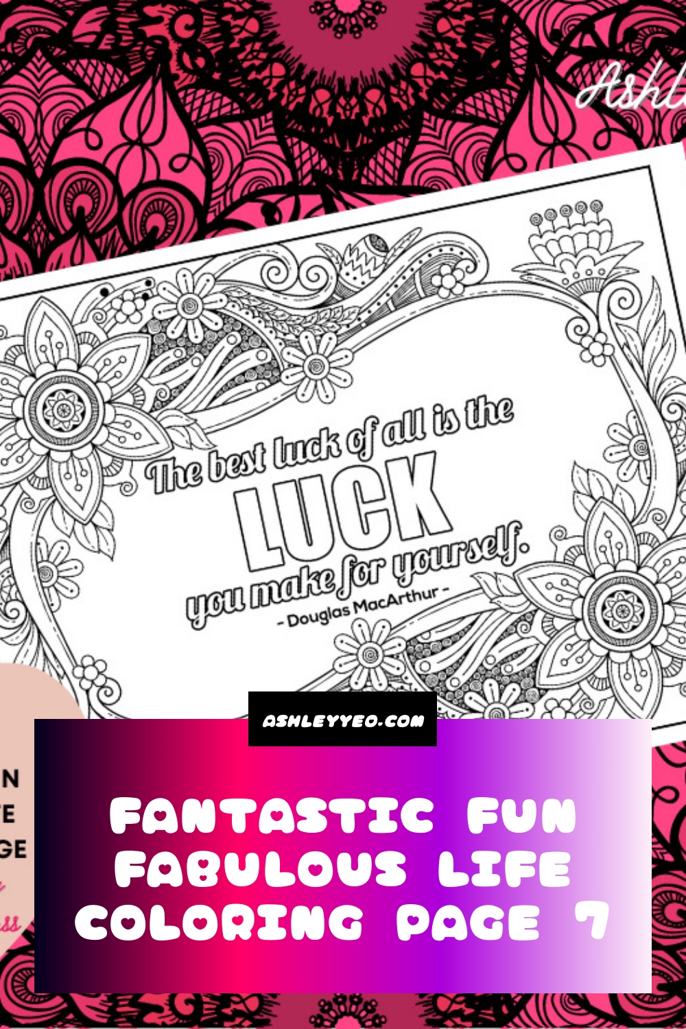 Fantastic Fun Fabulous Life Coloring Page 7