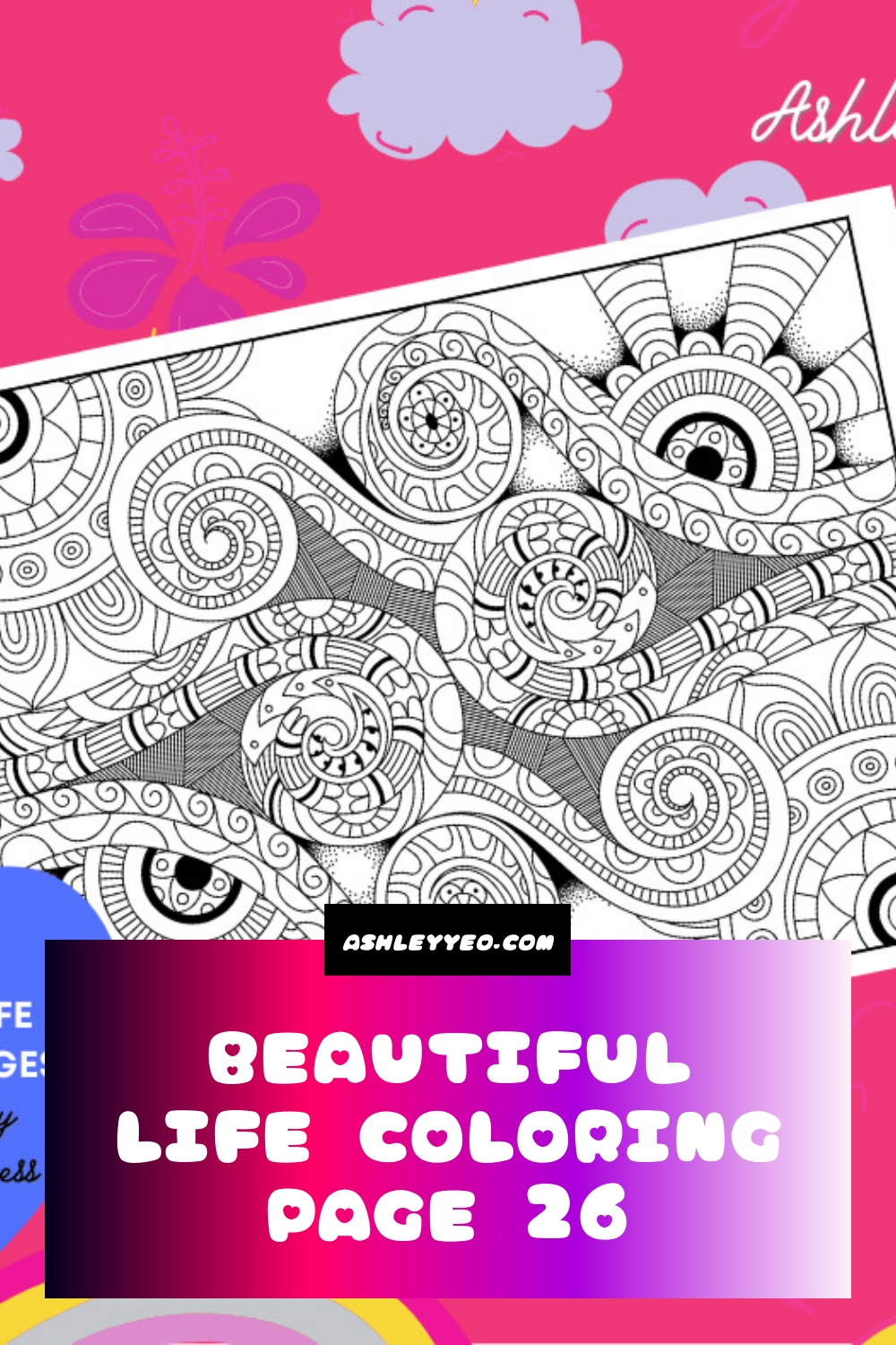 Beautiful Life Coloring Page 26