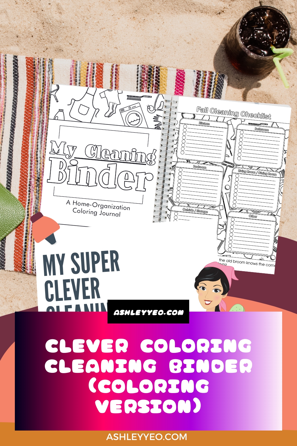 Clever Coloring Cleaning Binder (Coloring Version)