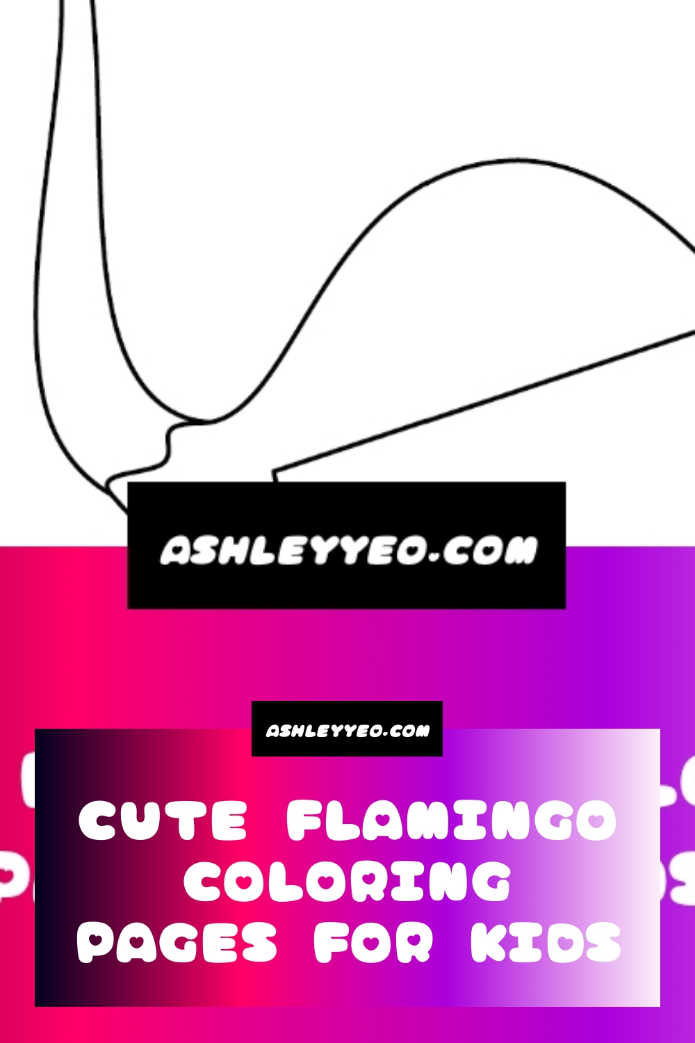 Free Cute Flamingo Coloring Pages for Kids