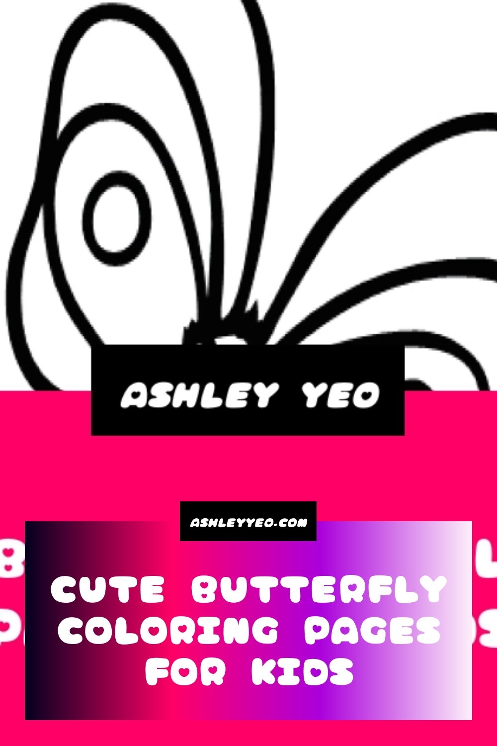 Cute Butterfly Coloring Pages for Kids