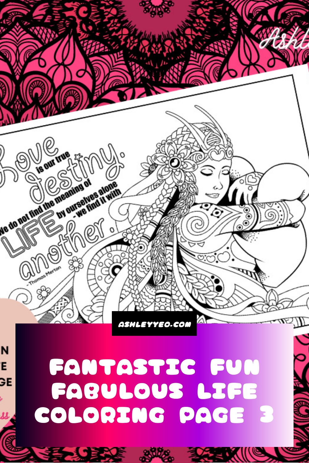 Fantastic Fun Fabulous Life Coloring Page 3