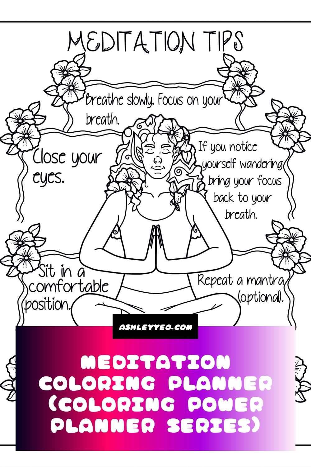 Meditation Coloring Planner (Coloring Power Planner Series)