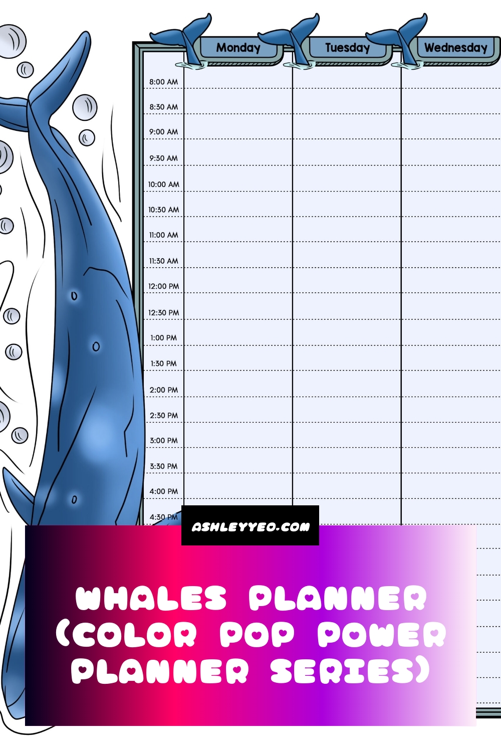 Whales Planner (Color Pop Power Planner Series)